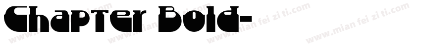Chapter Bold字体转换